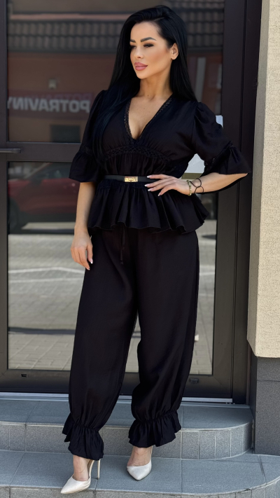 Bohostyle komplet – čierna farba