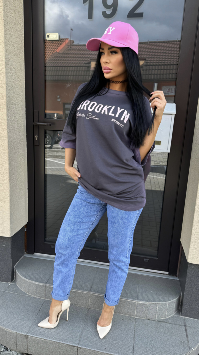 Brooklyn tričko – siva farba