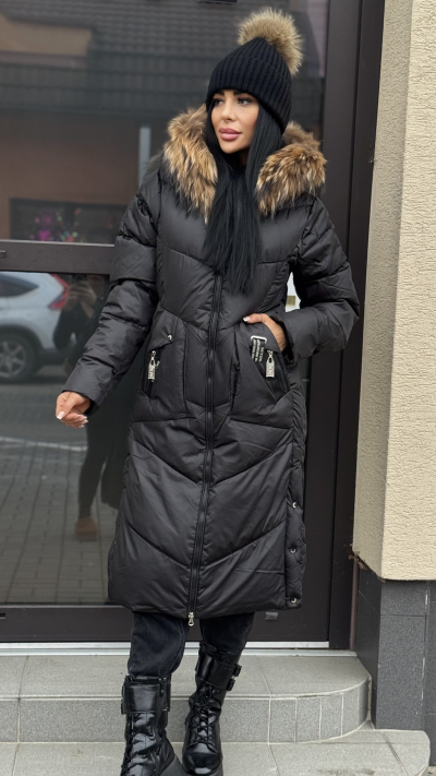 Dámska zimná bunda čierna