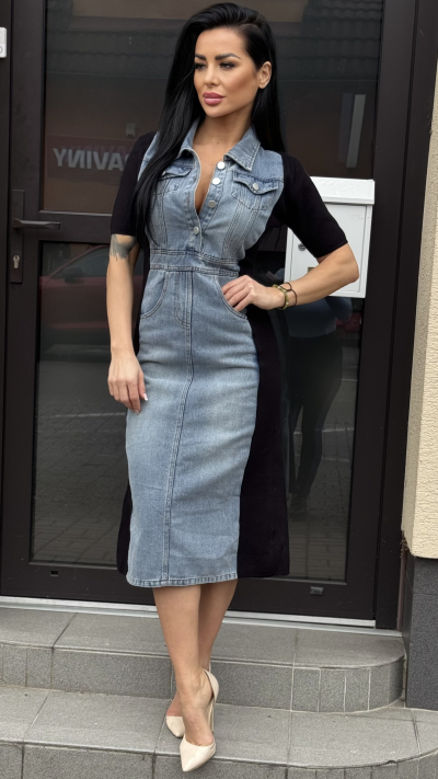 Dámské riflové šaty