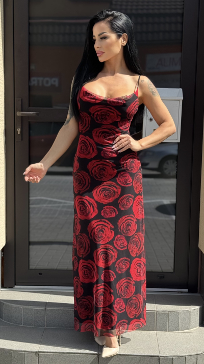 Dámske šaty – Red rose 