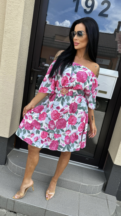 Jednoduché kvetované šaty