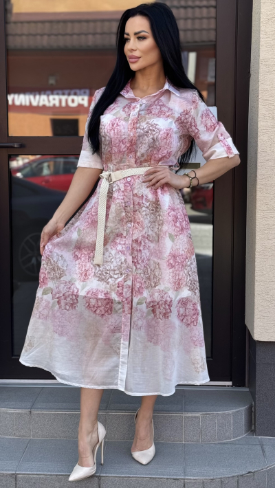 Kvetované elegantne šaty