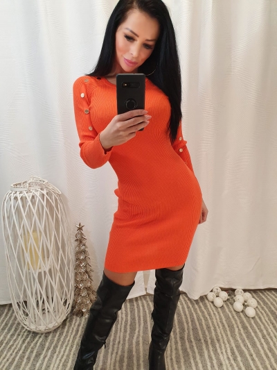 Oranžové šaty - Oľga 