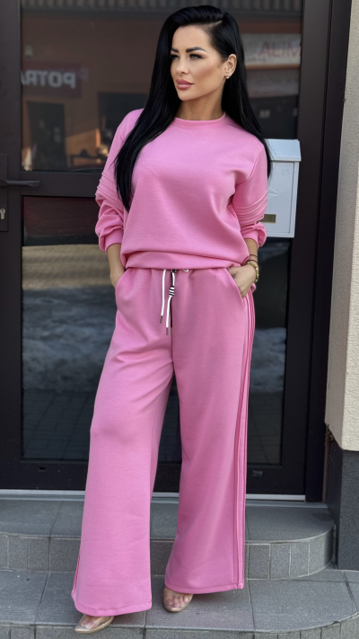 Ružová dvojdielna súprava