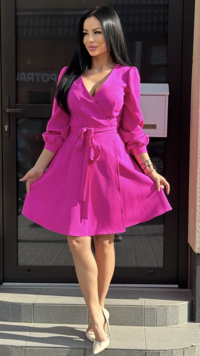 Ružové elegantne šaty