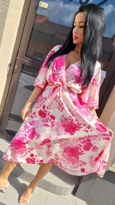 Ružové letné šaty – Brigita
