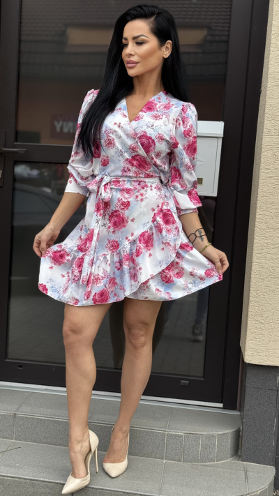 Zavinovace šaty – kvetované